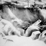 January 10 - Bungalow over the edge and gas cylinders about to fall