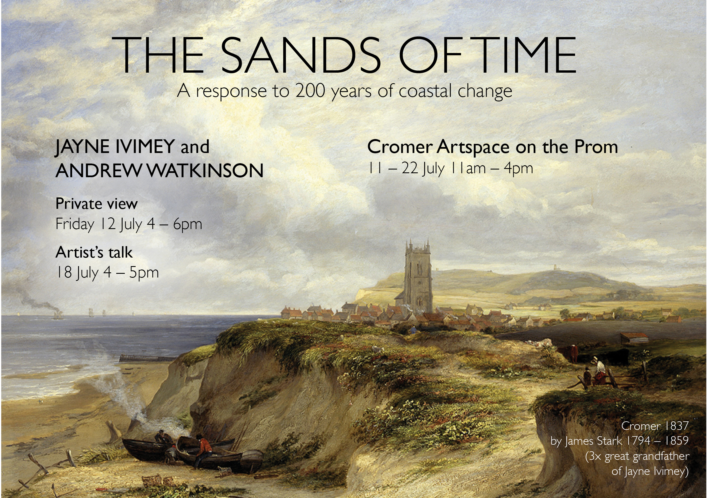 The Sands of Time exhibition – Cromer Artspace on the Prom, 11 to 22 July